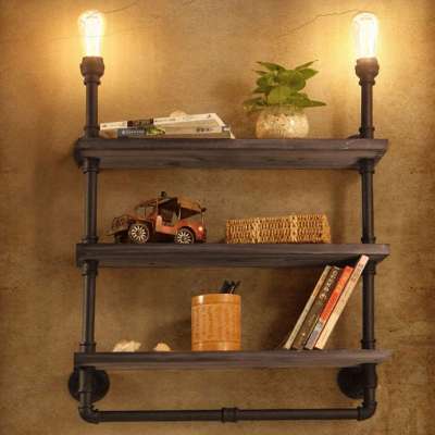 9.19-10 china supplier CE UL Retro Industrial Bulb Lighting water Pipe Wall Ceiling Lamp